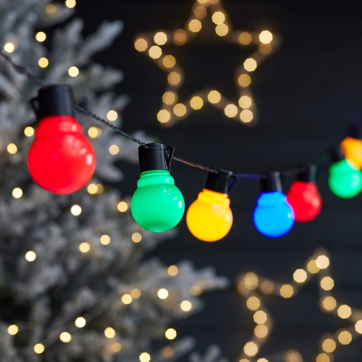 Avelena | 30er LED Fiesta Party Lichterkette bunt