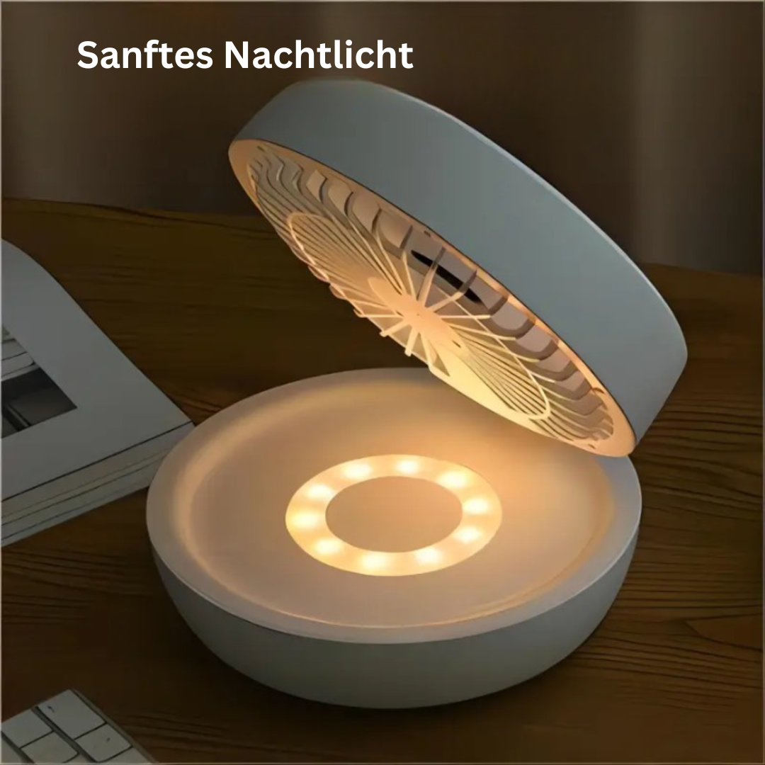 Avelena | Tragbarer Wandventilator | Multifunktional, USB aufladbar & flüsterleise für Zuhause, Büro & im Freien