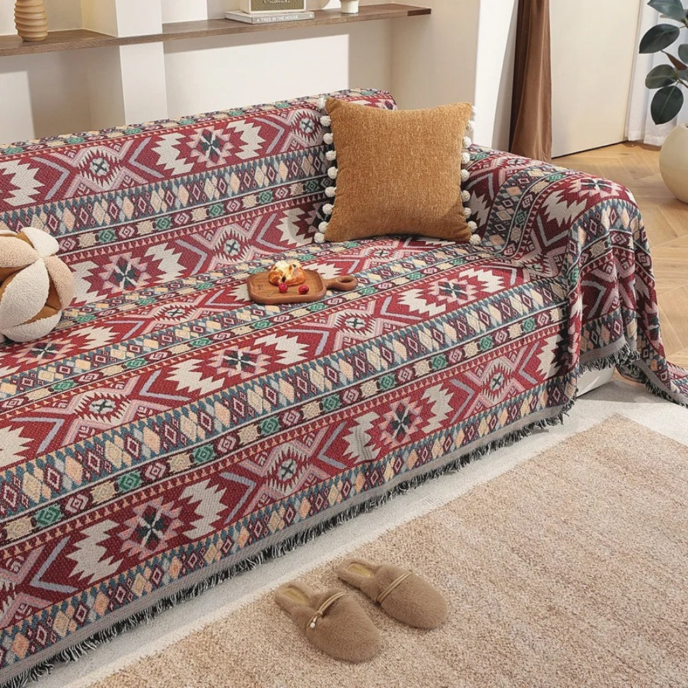 Avelena | Zarela Boho Chenille Sofabezug
