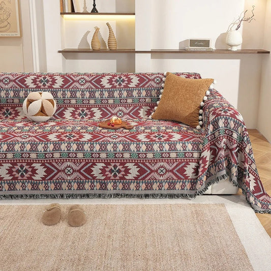 Avelena | Zarela Boho Chenille Sofabezug
