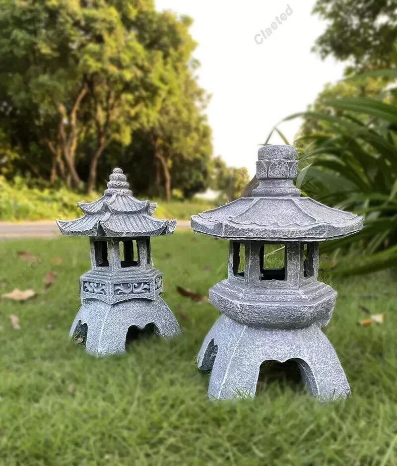 Avelena | ZenGlow - Solar Gartenlampe Pagode Statue für draußen