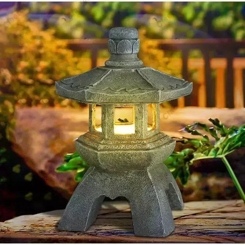 Avelena | ZenGlow - Solar Gartenlampe Pagode Statue für draußen