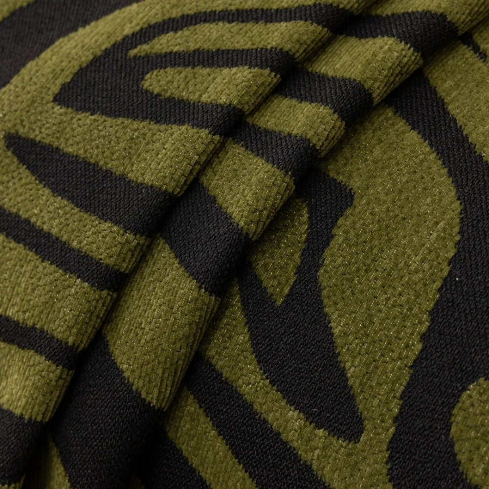 Avelena | Zentara Chenille Zebra geometrischer Sofaüberwurf