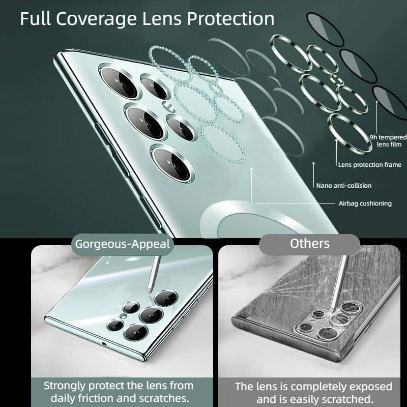 Avelena | Transparente Luxus-Beschichtung Magnetische Abdeckung für Samsung