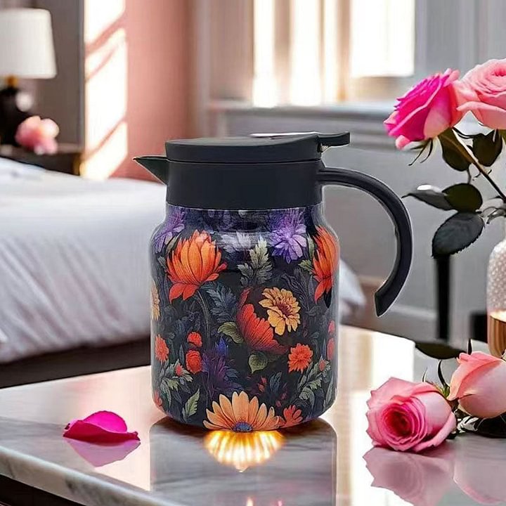 Avelena | 🔥Limitierte Zeitangebot🔥1000 ml Vakuumisolierte Teekanne mit Sieb