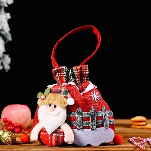 Avelena | Weihnachten Geschenkbeutel | Stoffbeutel mit Kordelzug | Verschiedene Designs | Wiederverwendbar