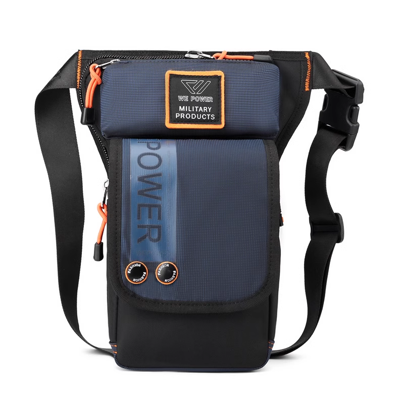 Avelena | Personalisierte Herren Motorrad Stil Wasserdichte Nylon Bein Brusttasche