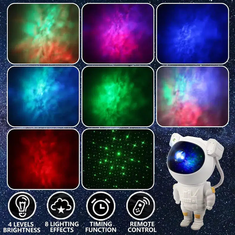 Avelena | Astronaut Galaxy Projektor Mehrere Modi Galaxy Nachtlicht mit Fernbedienung