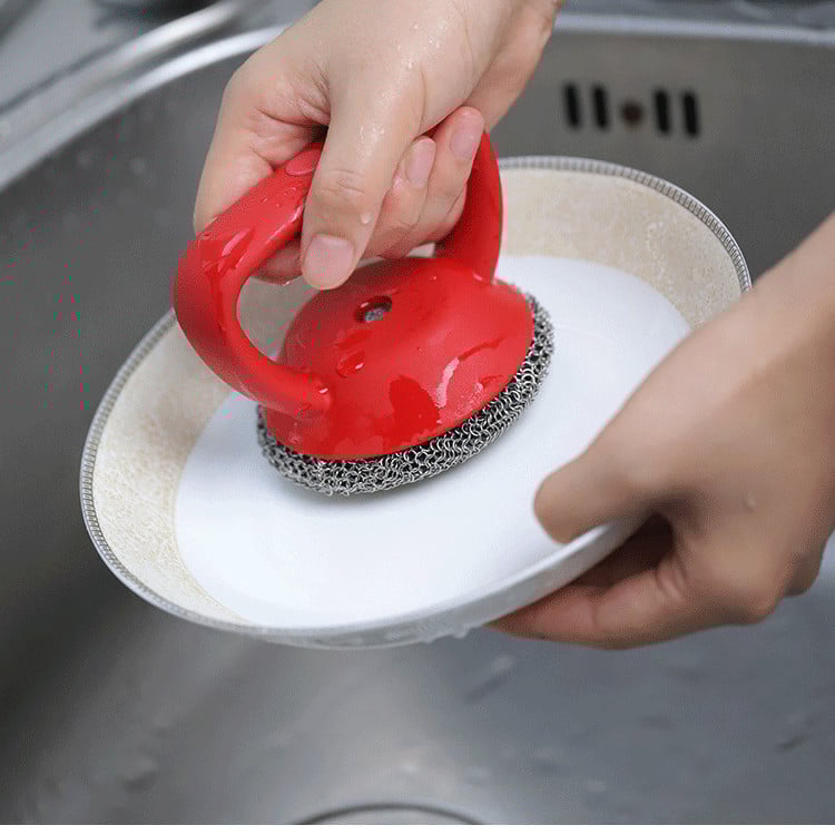 Avelena | StahlPeeling Ergonomischer Schrubber aus Edelstahl