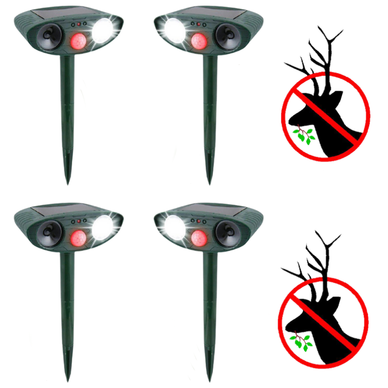 Avelena | Solar-powered ultrasound deer repeller - Effective deer deterrent for gardens and caverns in 48 hours