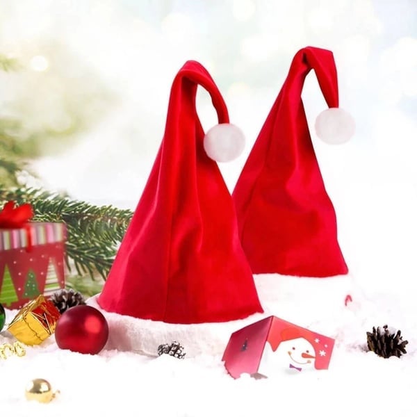 Avelena | Weihnachten Santa Hut | Singend & Tanzend | Elektrisch | Plüsch Rot | Lustige Geschenkidee & Party-Accessoire