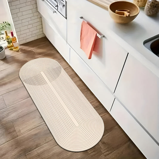Avelena | AquaStone Diatomit Badmatte – Ultra saugfähig, rutschfest & weich