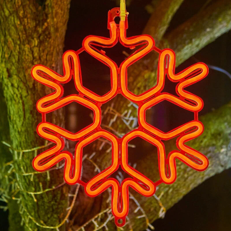 Avelena | Wasserdichtes LED Schneeflockenlicht für festliche Winterdekoration