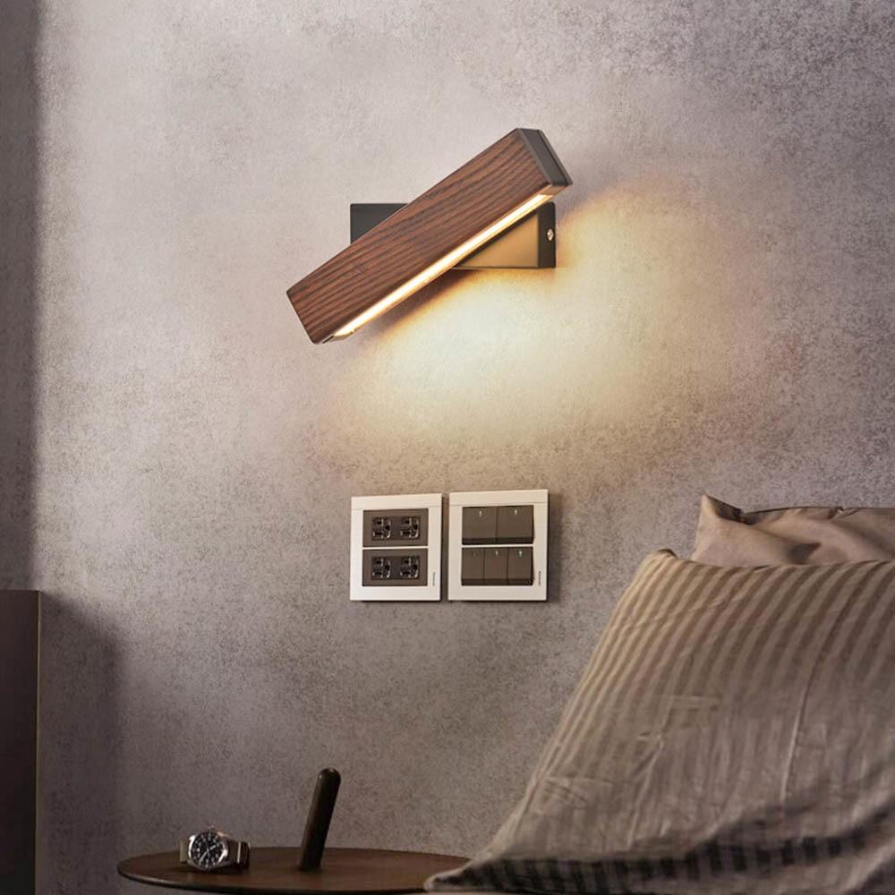Avelena | Verstellbare Holz-LED-Wandlampe - Jasper