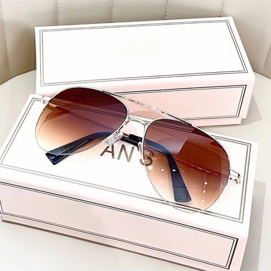 Avelena | AEROVIEW SHADES – Gradienten-Pilotensonnenbrillen mit UV400-Schutz für Herren