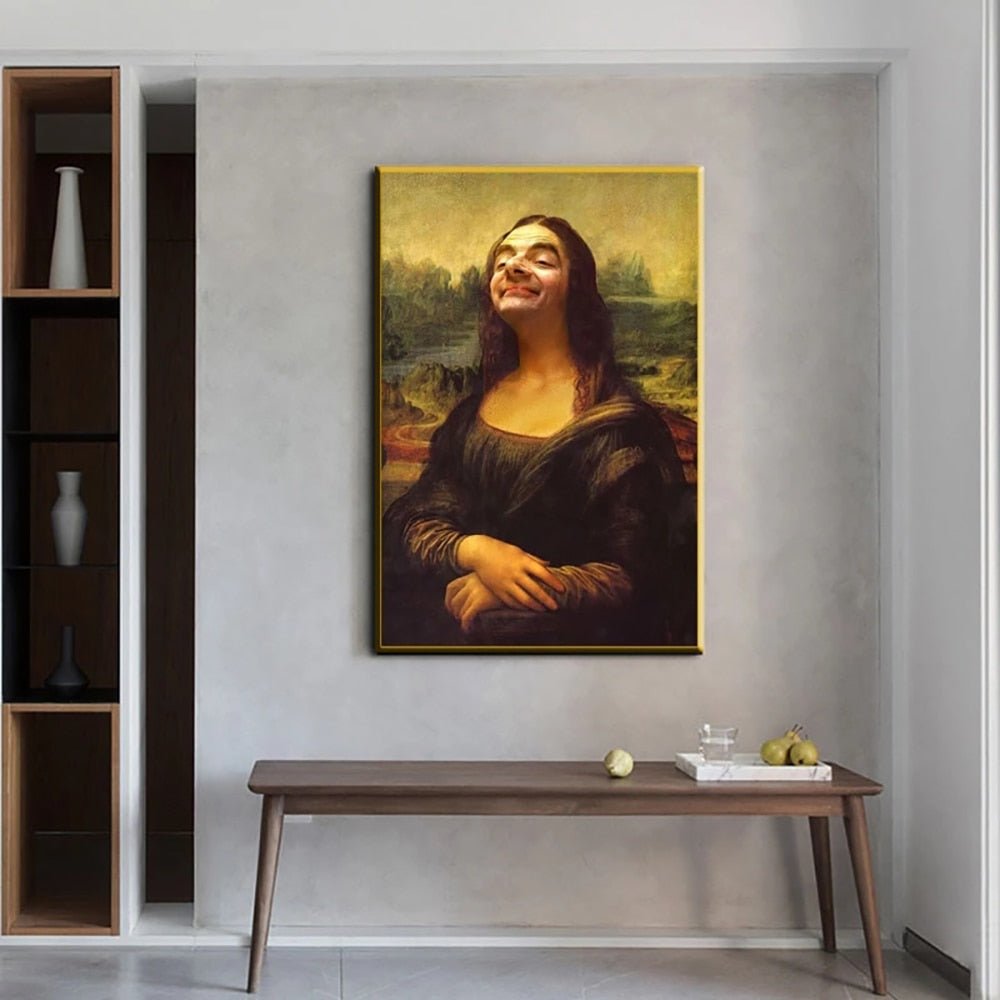 Avelena | Ästhetisches Lustiges Mona Lisa Leinwandposter