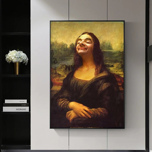 Avelena | Ästhetisches Lustiges Mona Lisa Leinwandposter
