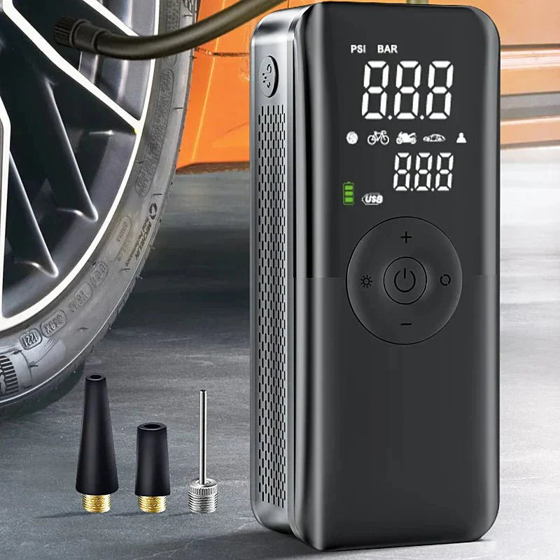 Avelena | AirGo Max – Tragbarer Reifeninflator mit digitalem Display & 150 PSI Leistung