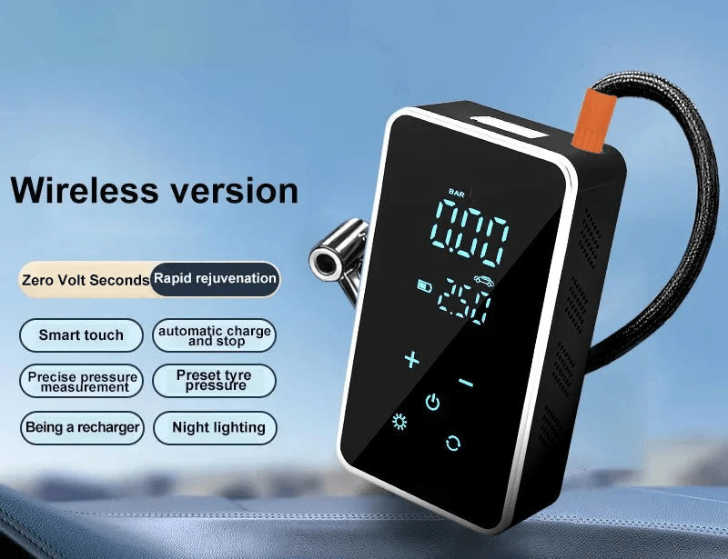 Avelena | AirMax Touch – Tragbare elektrische Luftpumpe mit Touchscreen & 150 PSI
