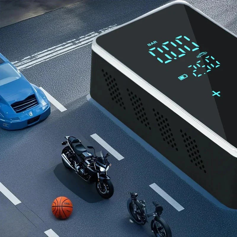 Avelena | AirMax Touch – Tragbare elektrische Luftpumpe mit Touchscreen & 150 PSI