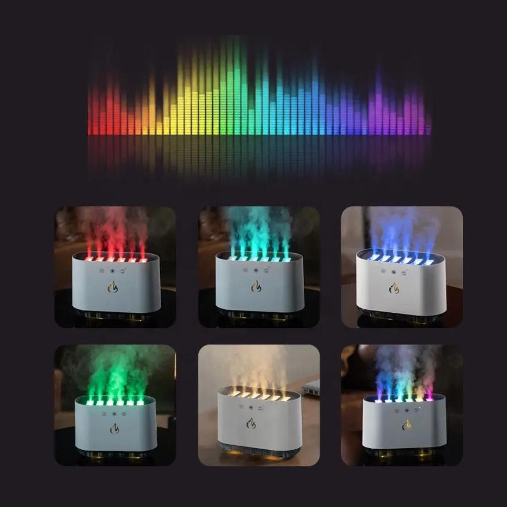 Avelena | Airmist Pro – Ultraschall-Luftbefeuchter mit LED-Licht & 6 Düsen