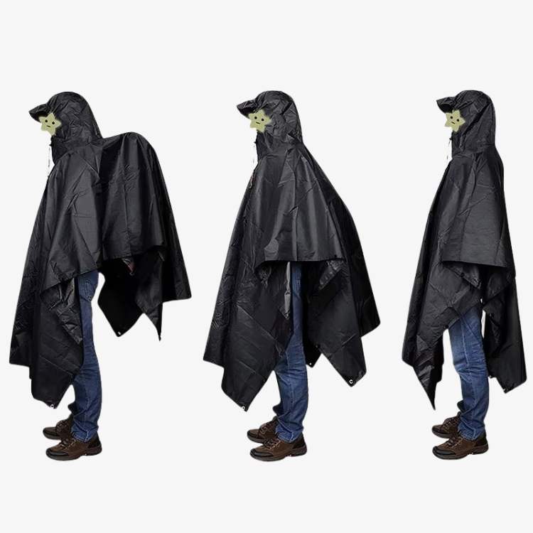 Avelena | All-Terrain Trek Poncho | Wasserdicht, verpackbar & leicht für Outdoor-Abenteuer und Notfallvorsorge