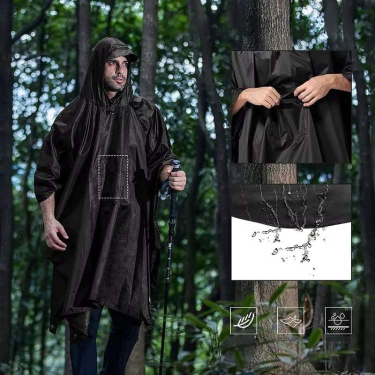 Avelena | All-Terrain Trek Poncho | Wasserdicht, verpackbar & leicht für Outdoor-Abenteuer und Notfallvorsorge