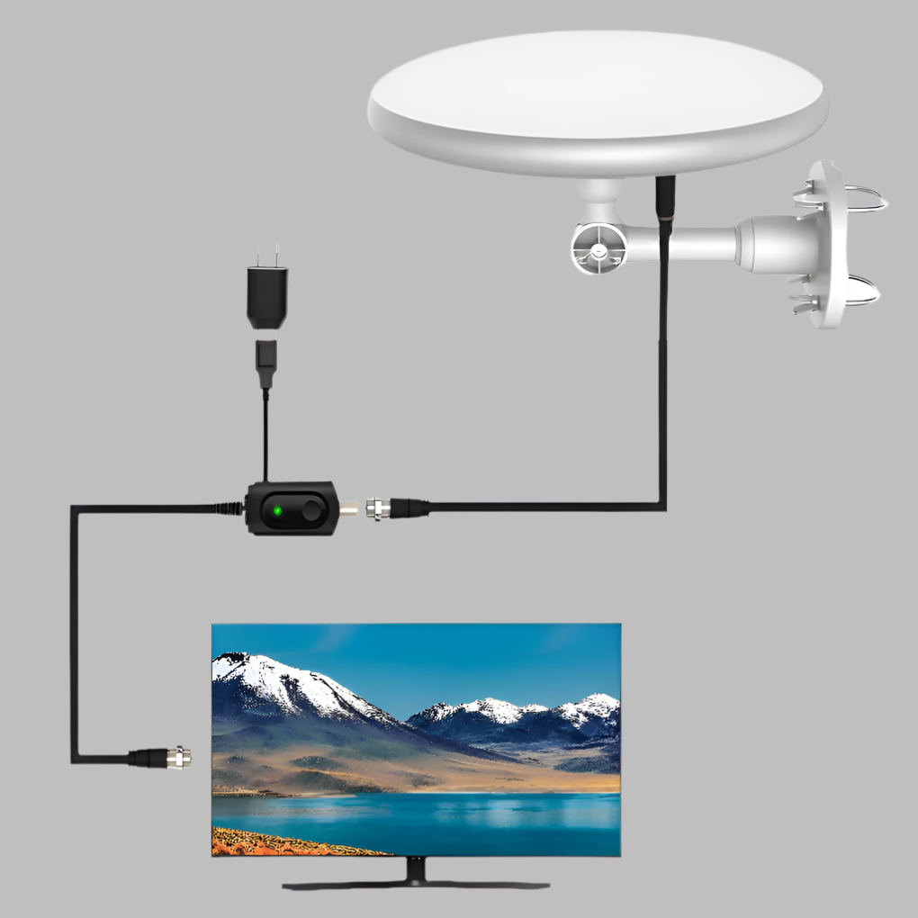 Avelena | AirConnect | Außenelement TV-Antenne – Kostenlose HD-Kanäle mit stabiler Empfang