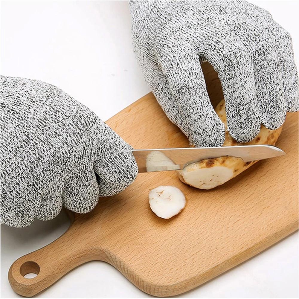 Avelena | Anti-Schnitt Handschuhe 5 Grad Sicherheit Schnittfest Stichfest Edelstahl