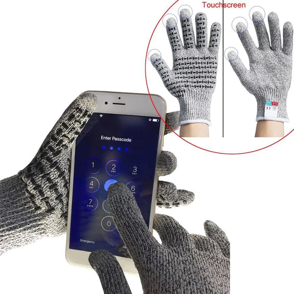 Avelena | Anti-Schnitt Handschuhe 5 Grad Sicherheit Schnittfest Stichfest Edelstahl