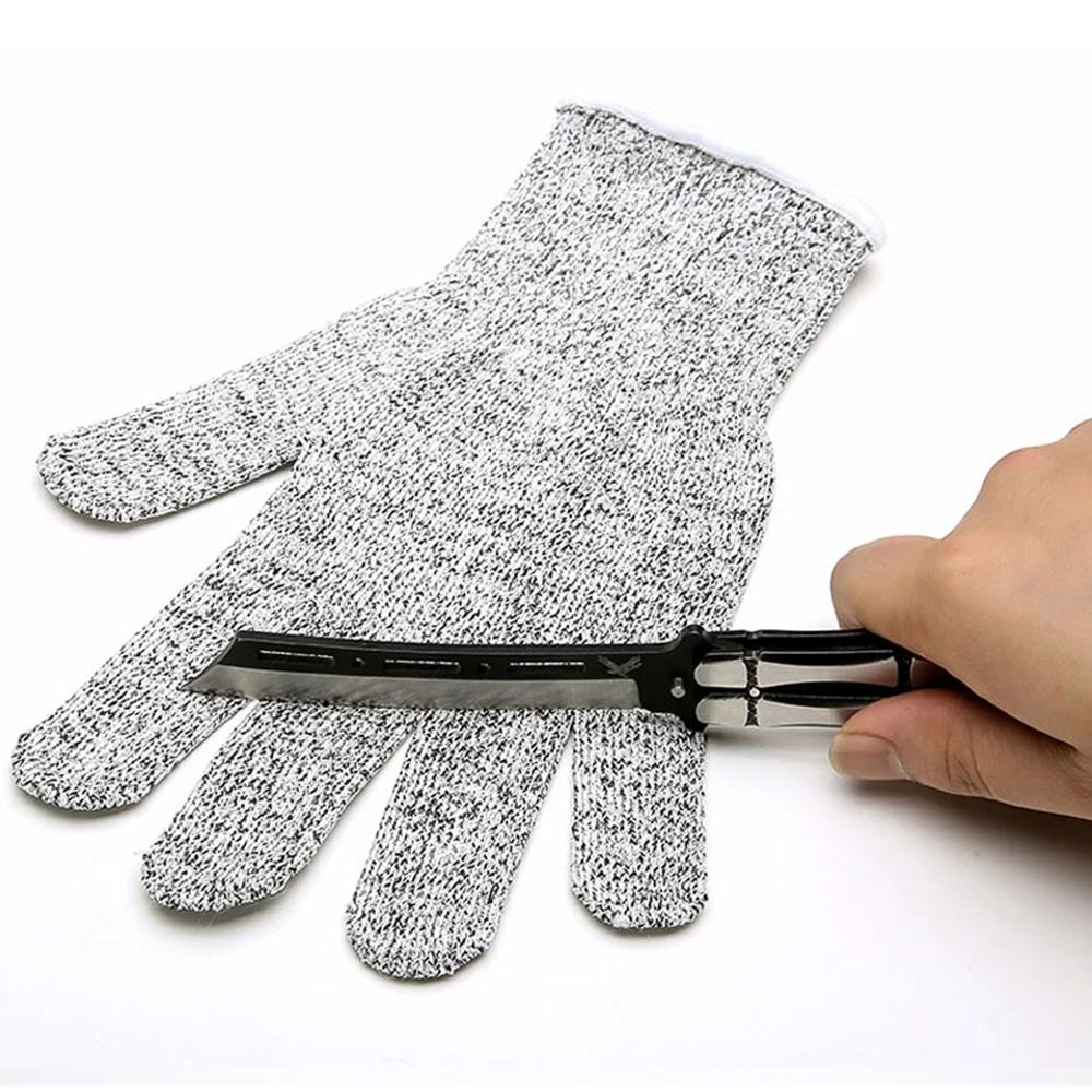 Avelena | Anti-Schnitt Handschuhe 5 Grad Sicherheit Schnittfest Stichfest Edelstahl