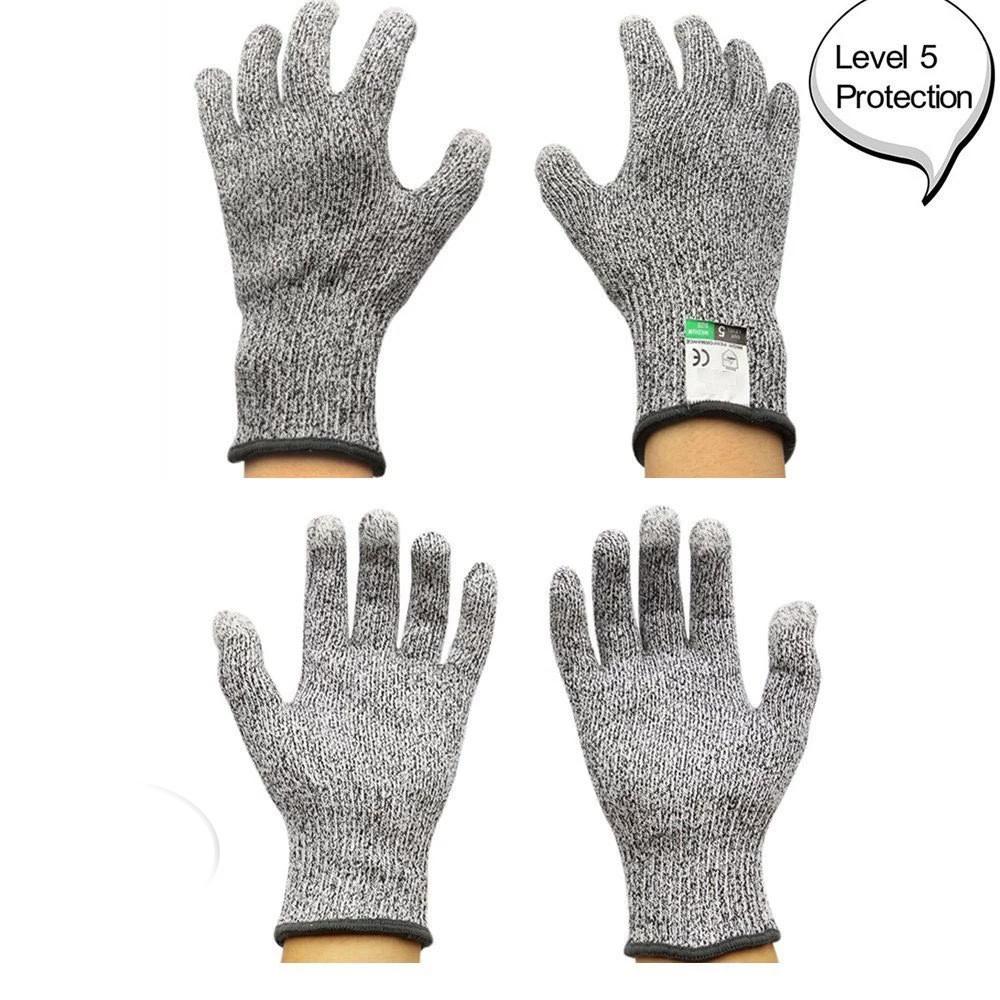 Avelena | Anti-Schnitt Handschuhe 5 Grad Sicherheit Schnittfest Stichfest Edelstahl