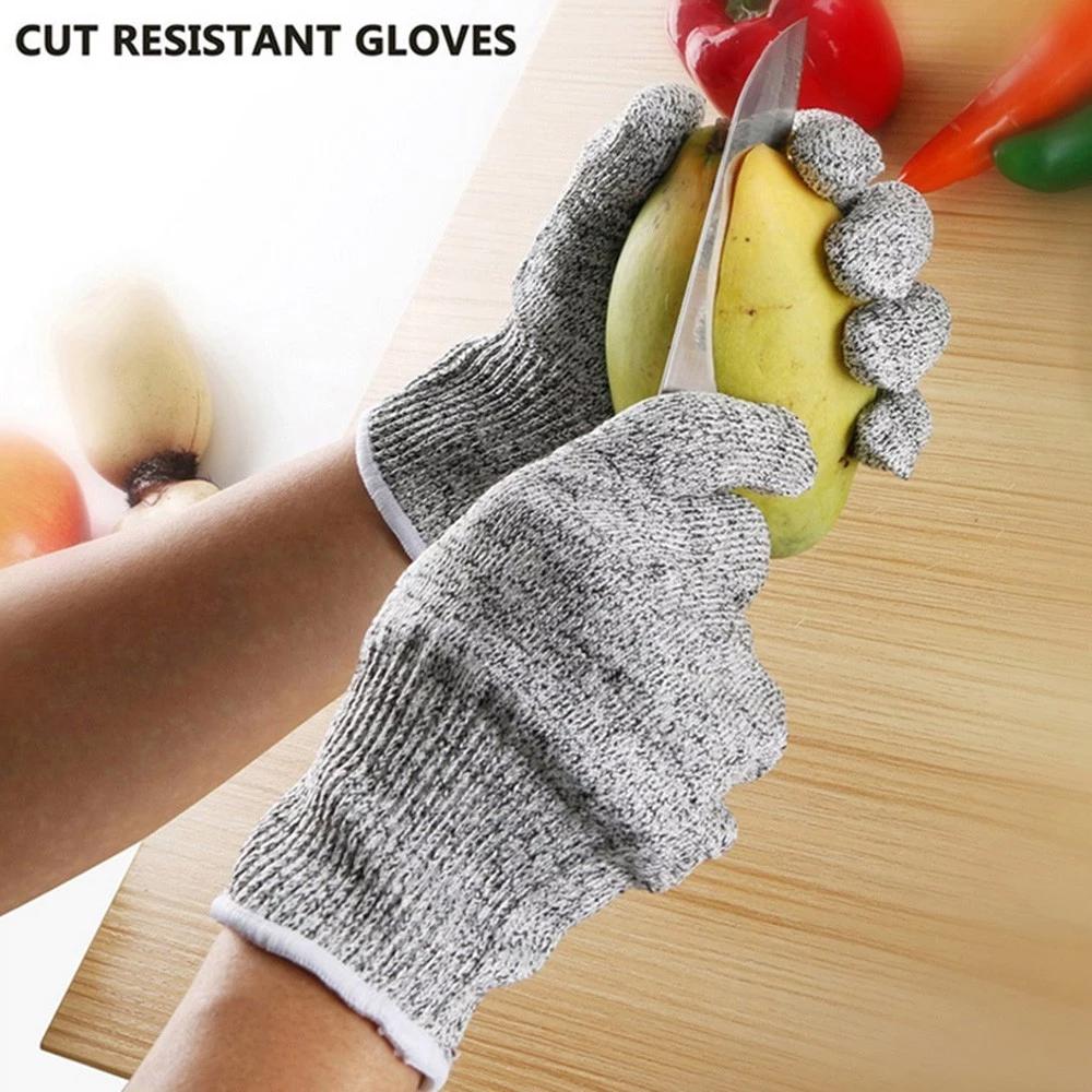 Avelena | Anti-Schnitt Handschuhe 5 Grad Sicherheit Schnittfest Stichfest Edelstahl