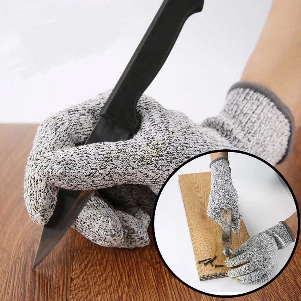 Avelena | Anti-Schnitt Handschuhe 5 Grad Sicherheit Schnittfest Stichfest Edelstahl