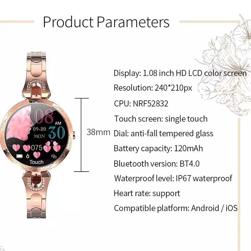 Avelena | AquaFit Smartwatch - Wasserdichte Fitnessuhr