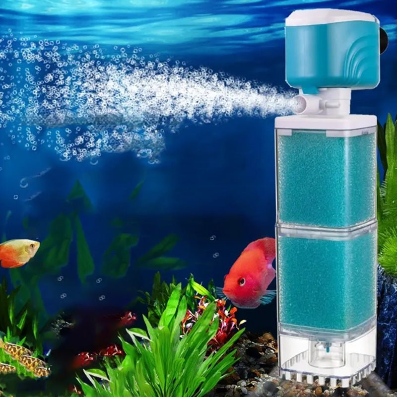 Avelena | AQUAFLOW 5-IN-1 – Kristallklares Wasser & automatische Reinigung für Aquarien