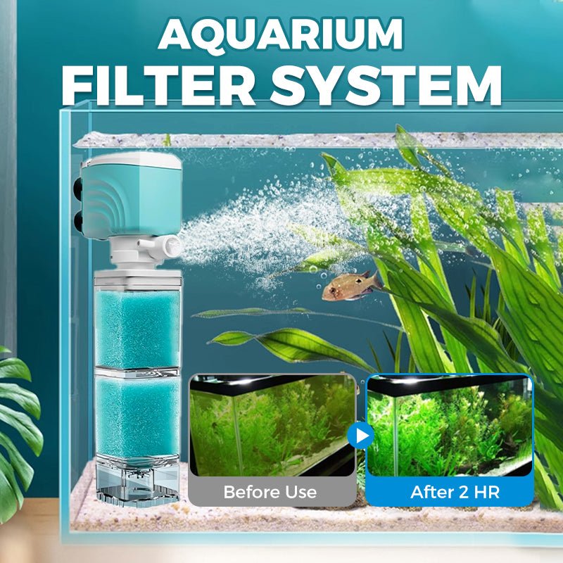 Avelena | AQUAFLOW 5-IN-1 – Kristallklares Wasser & automatische Reinigung für Aquarien
