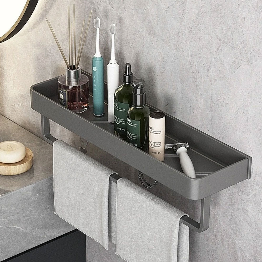 Avelena | AquaShelf – Stylische Wandregal für moderne Badezimmeraufbewahrung