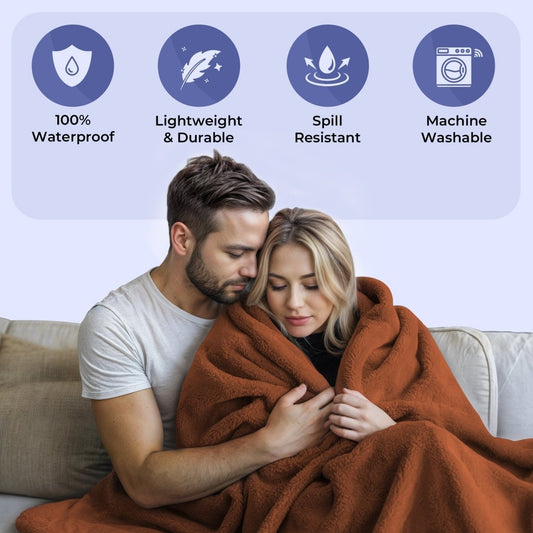 Avelena | AquaShield-Decke – Wasserdichte Schutzhülle für Bett & Sofa