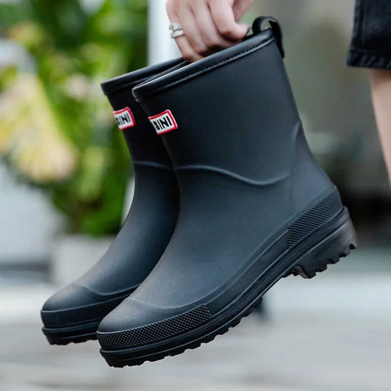 Avelena | AquaStride 2.0 | Stylische wasserdichte Regenstiefel bis zur Mitte der Waden für Damen