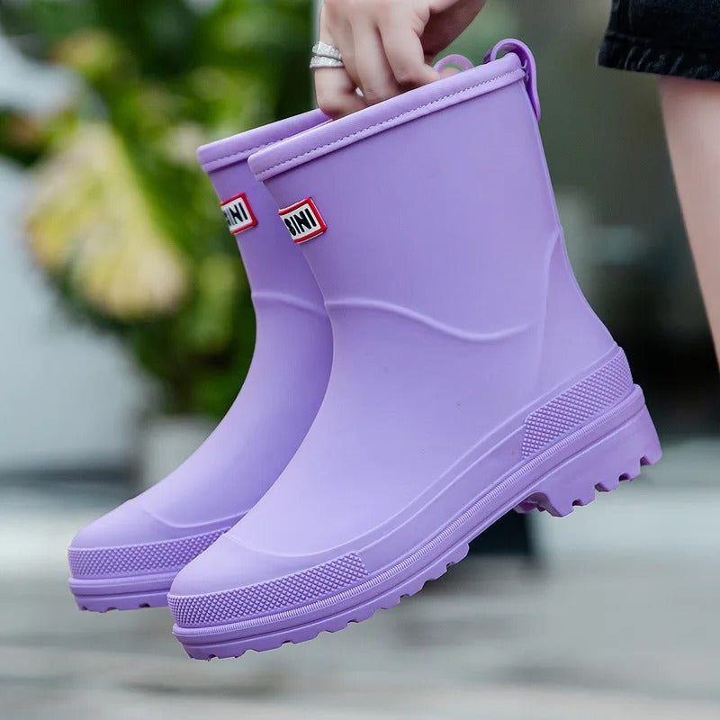 Avelena | AquaStride 2.0 | Stylische wasserdichte Regenstiefel bis zur Mitte der Waden für Damen