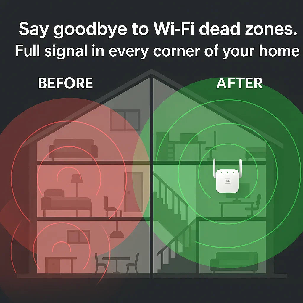 Avelena | WiFiBoost | Top WiFi Extender für schnellere, stärkere Verbindung