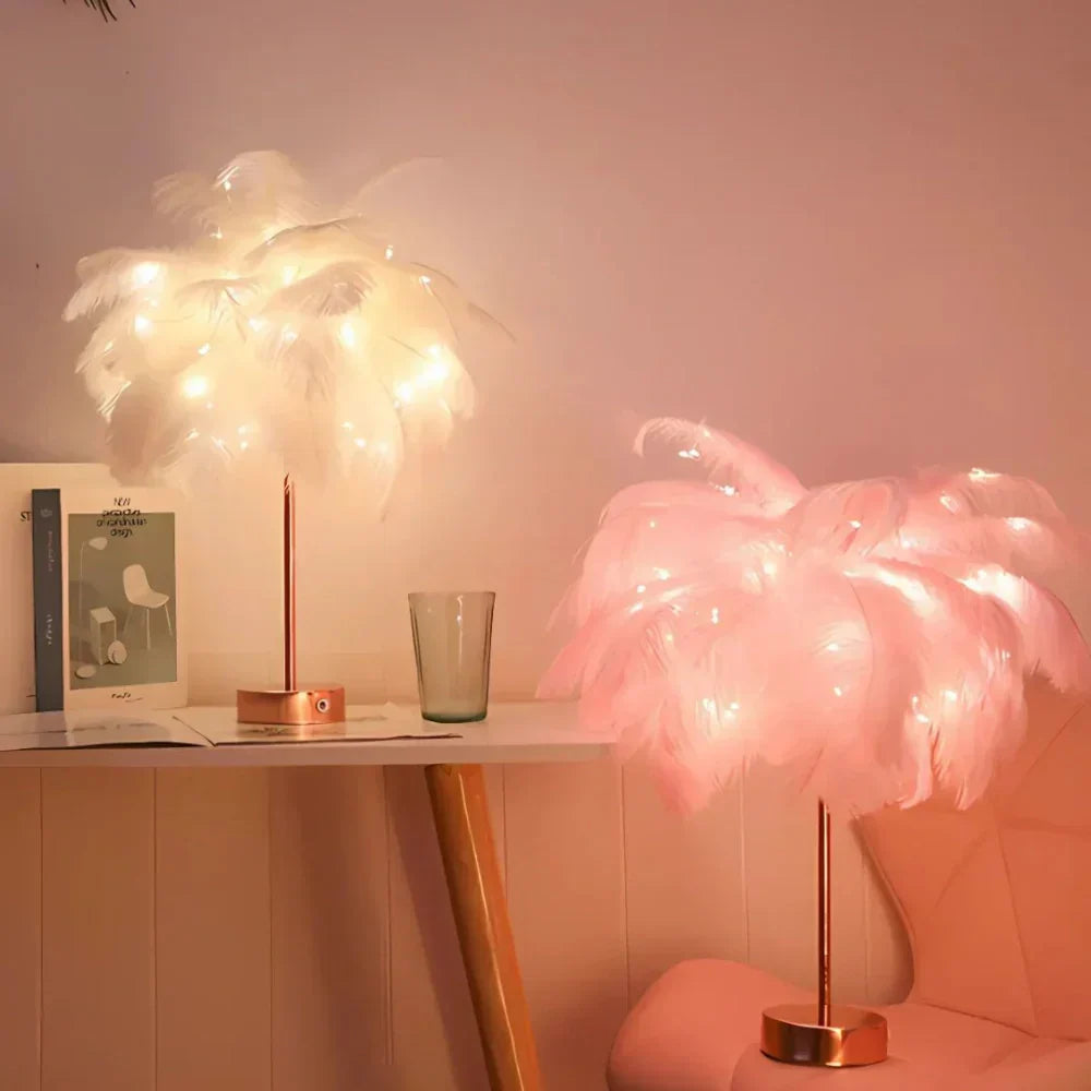 Avelena | Atmosphärische Veer Palme Lampe - LumaPalm