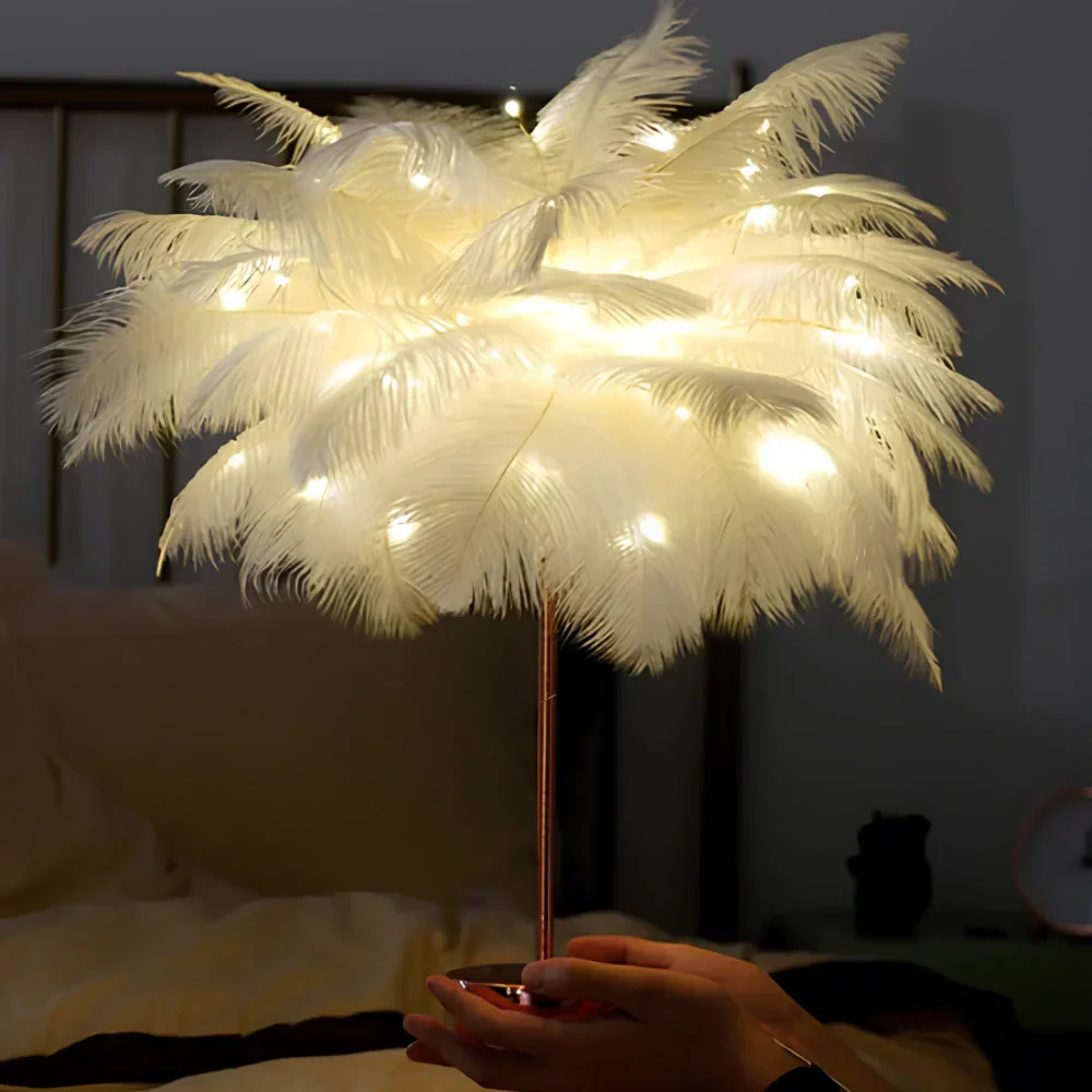Avelena | Atmosphärische Veer Palme Lampe - LumaPalm