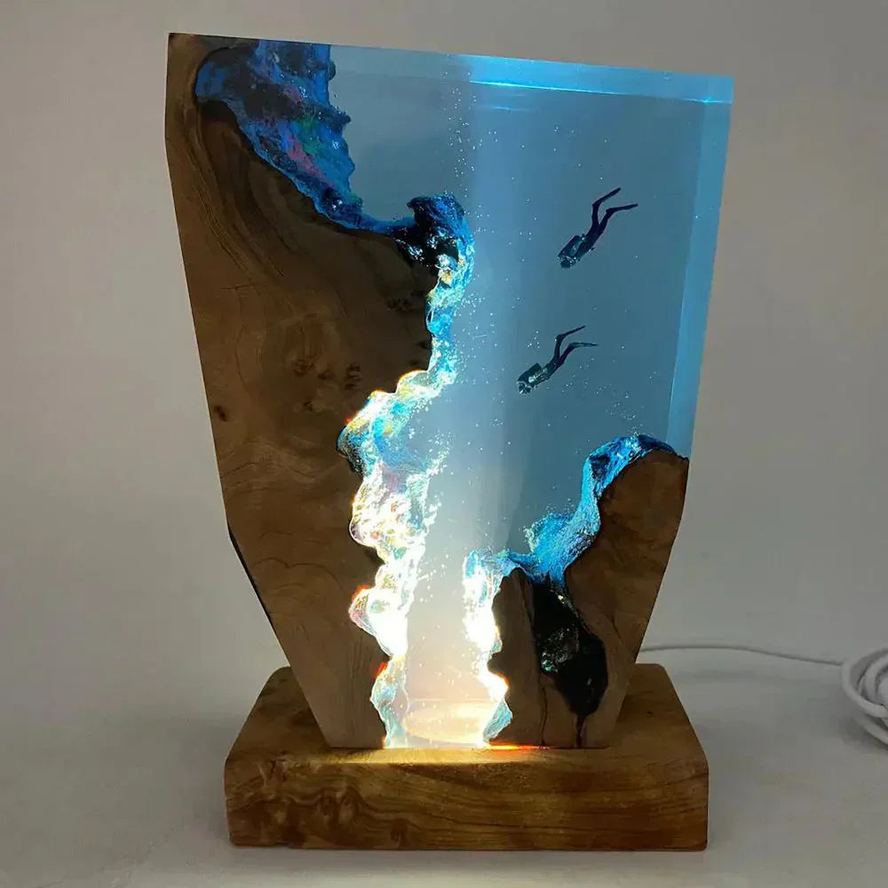 Avelena | Wellen-LED-Lampe aus Harz