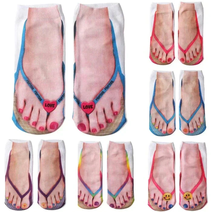 Avelena | Super bequeme Maniküre-Drucksocken