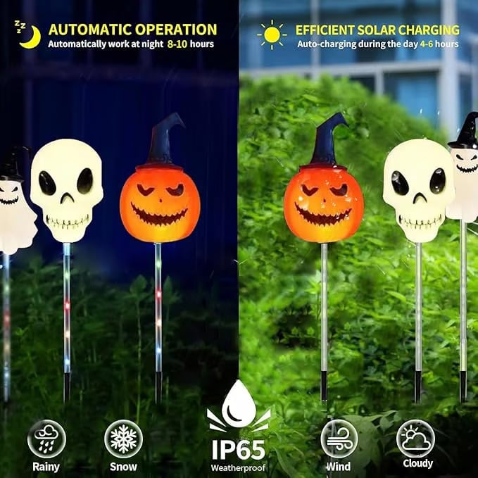 Avelena | 6 in 1 Halloween Solar Gartenlichter