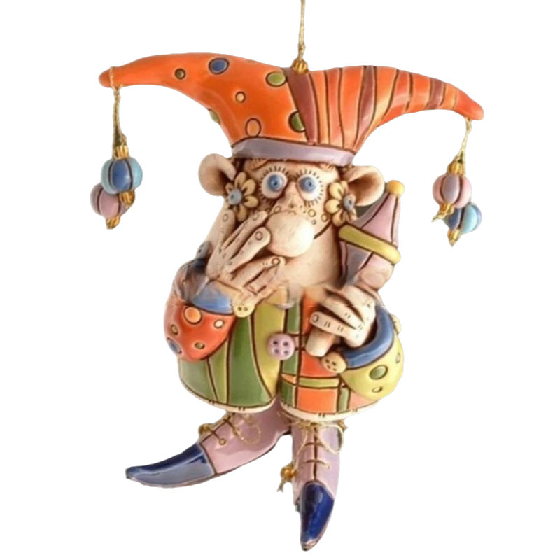 Avelena | Windspiel-Clown-Dekoration aus Kunstharz