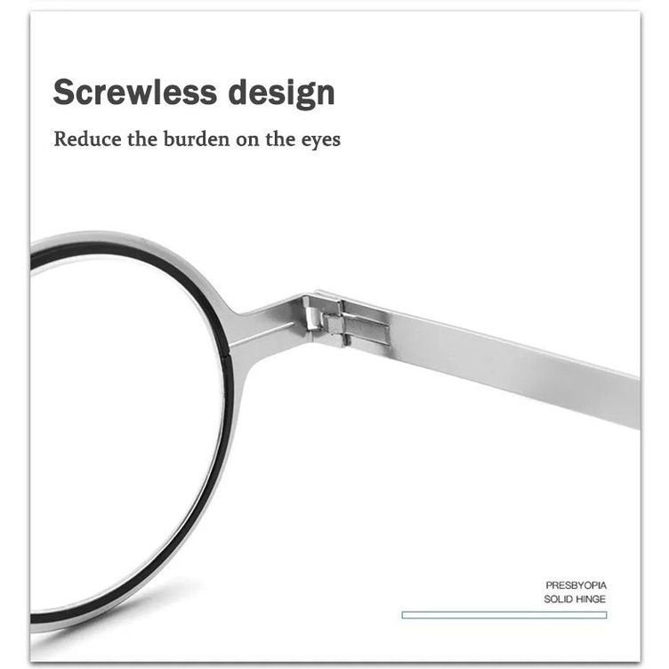 Avelena | Ultra leichtes Titanmaterial schraubenlose faltbare Lesebrille