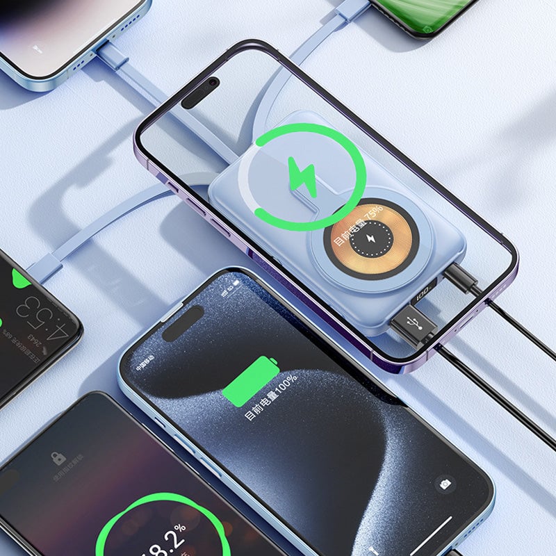 Avelena | 10000mAh Magnetische Wireless Powerbank